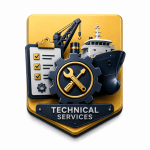 Marine maintenance and technical services for vessel machinery and systems